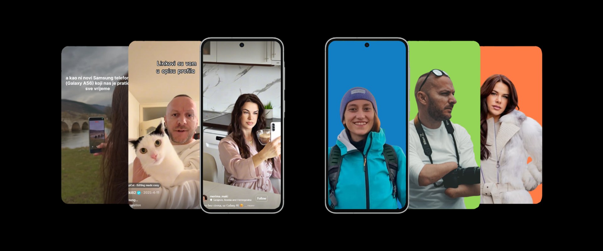 Galaxy A influencer campaign content in Bosnia and Herzegovina
